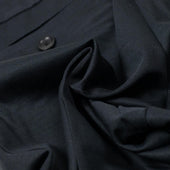 Pleated Easy Pants In Washed Ramie Cotton And Silk