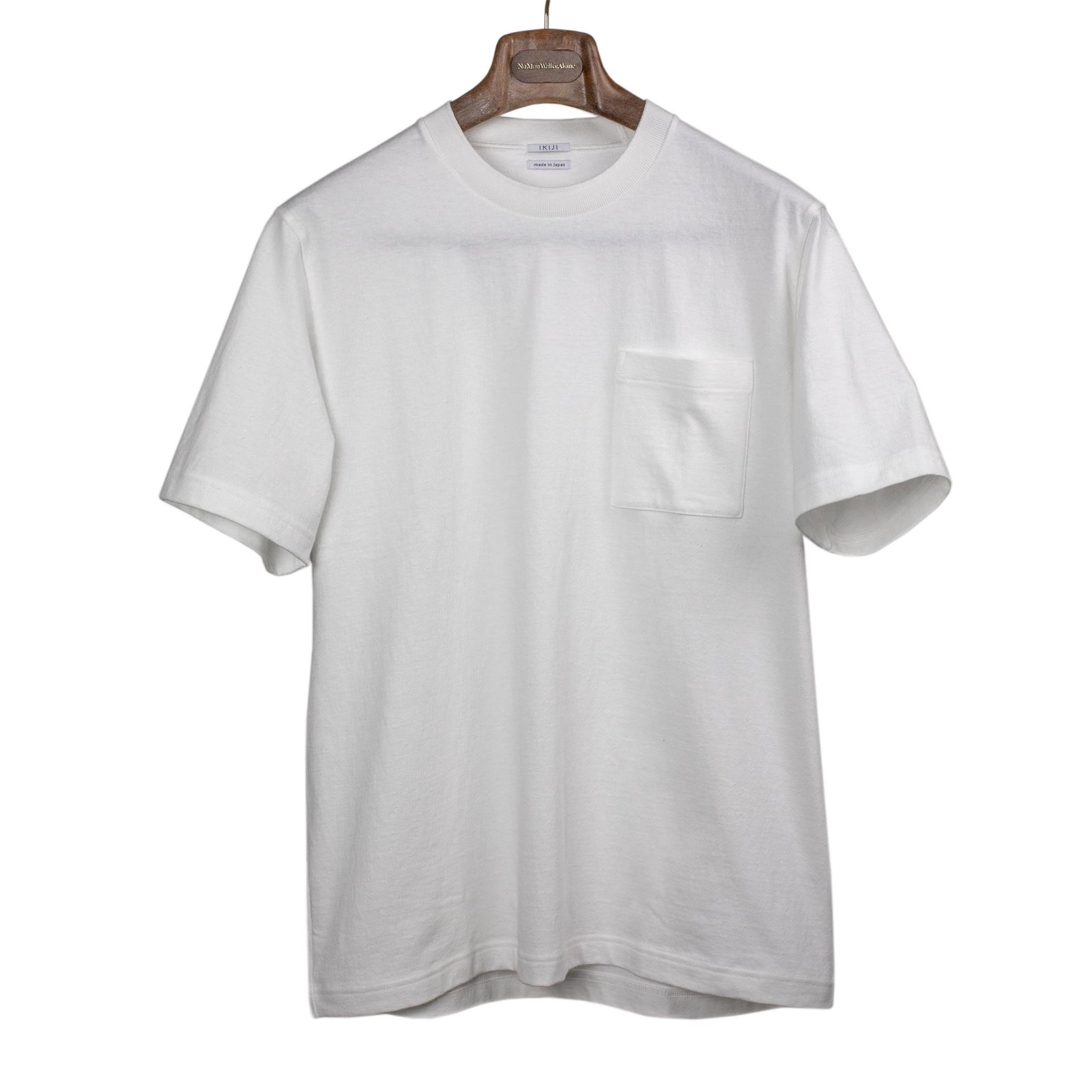 Short Sleeve Pocket Tee In Neppy Cotton