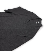 Short Sleeve T Shirt In Dark Grey Washable Wool Jersey