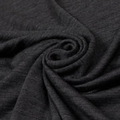 Short Sleeve T Shirt In Dark Grey Washable Wool Jersey