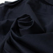 Zip Blouson In Blue Ramie Cotton And Silk