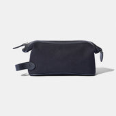 Wash Bag in Black Canvas