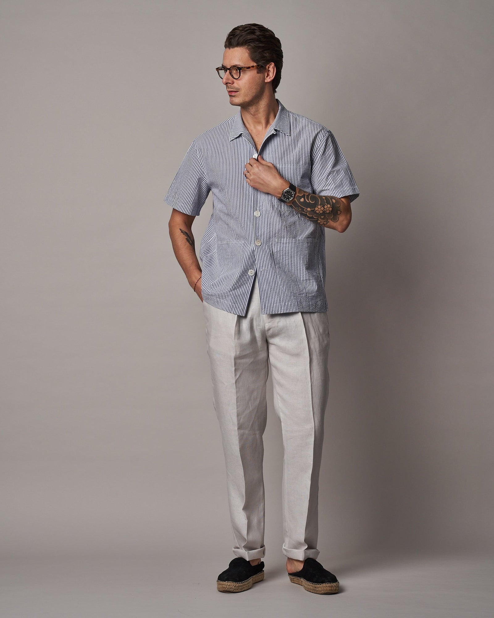 Sh65 Cabana Overshirt Stripe
