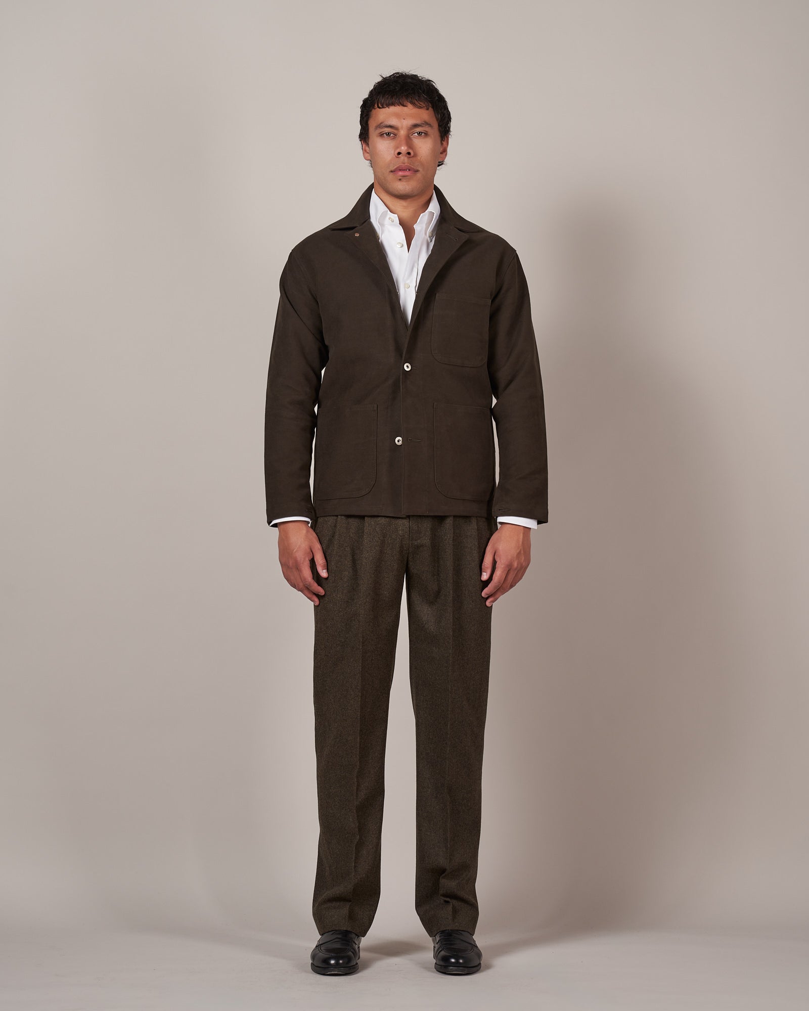 J043 Army Chore Jacket Moleskin