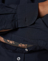 Sh01 Button Down Shirt Seersucker