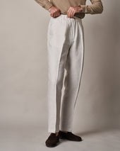 T007 Internal Drawstring Trouser Oyster White