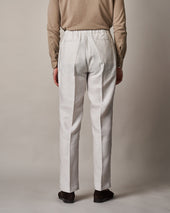 T007 Internal Drawstring Trouser Oyster White