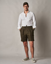 S005 Linen Drawstring Shorts