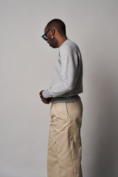 Sw60 Raglan Loopback Sweater Grey Marle