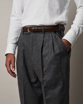 T010 Easy Trousers Mid Grey