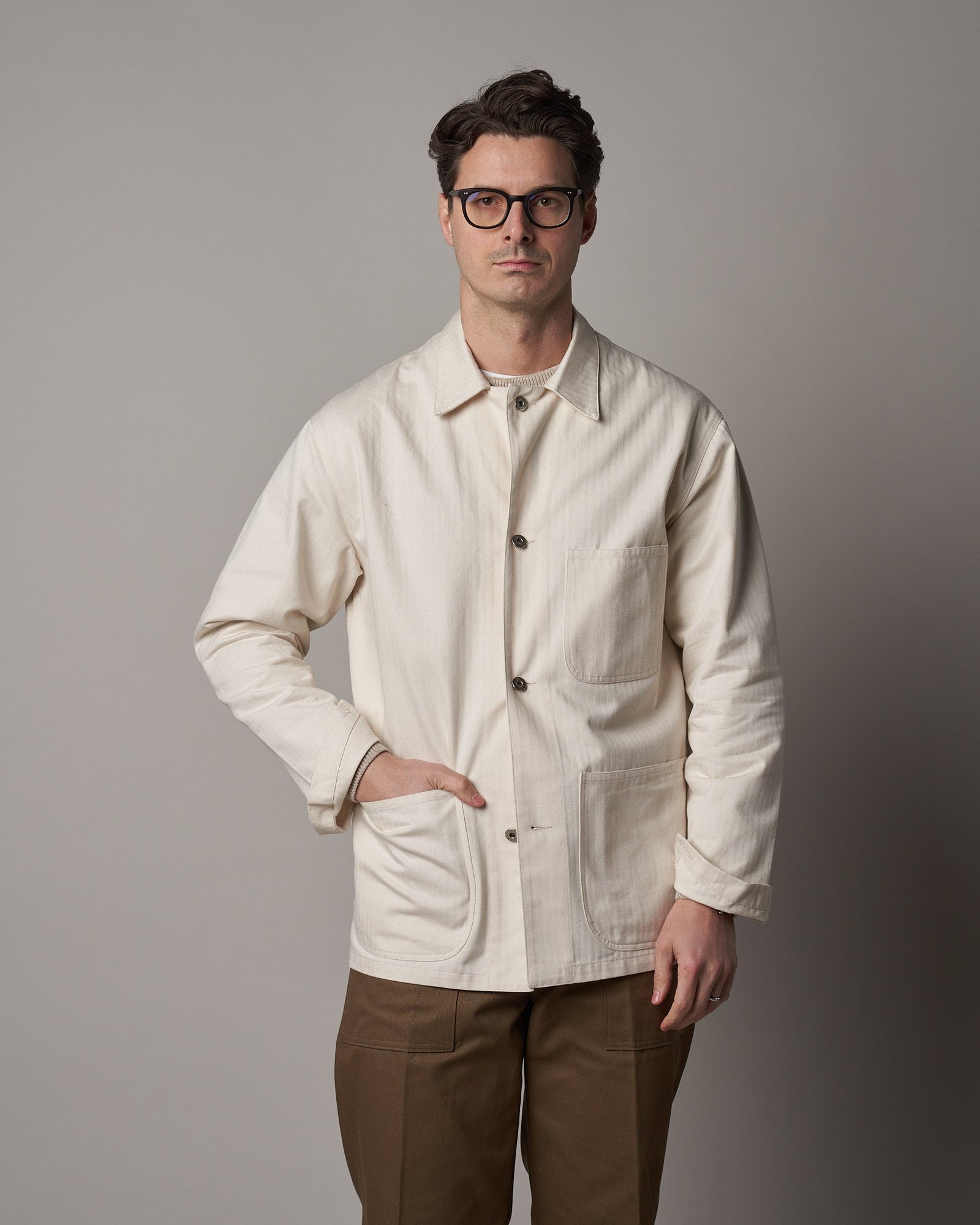 J043 Army Chore Jacket Natural