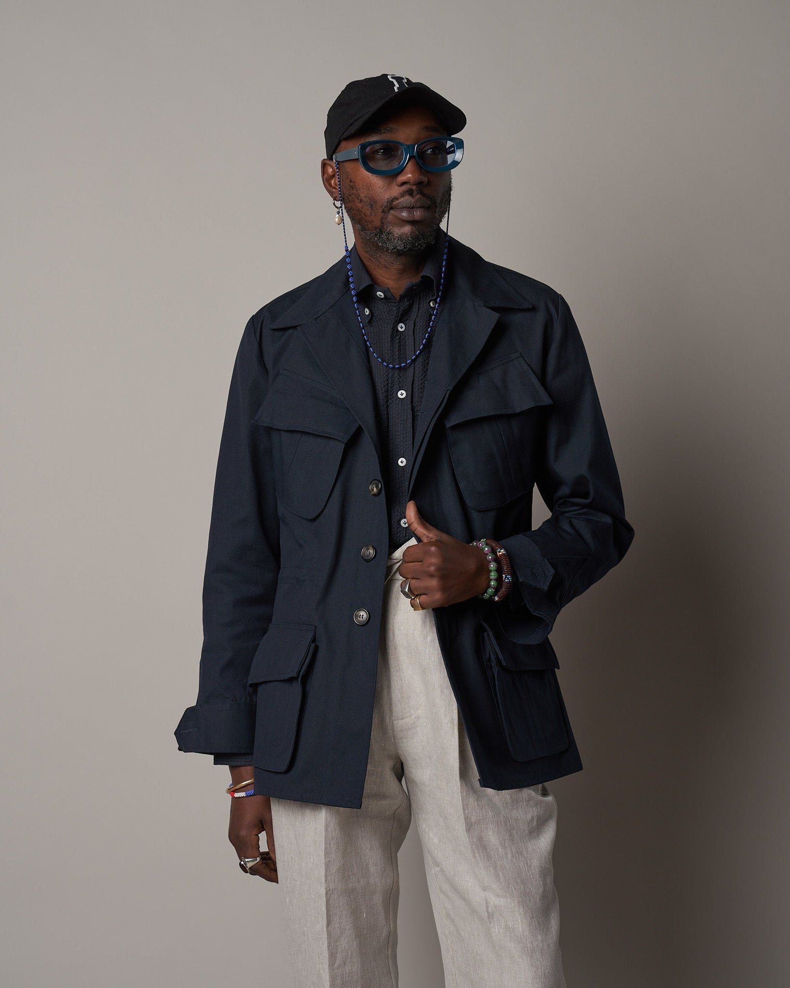 J002 Jungle Jacket - Navy
