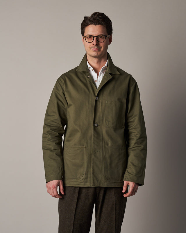 J043 Army Chore Jacket - Olive