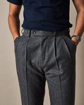 T010 Easy Trousers Mid Grey