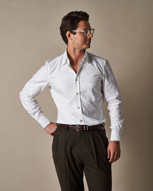 SH01 Oxford Cloth Button Down - White
