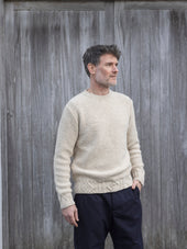 Cashmere Aran Rib Crew Neck