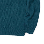 All Over Moss Stitch Crewneck Sweater In Linen