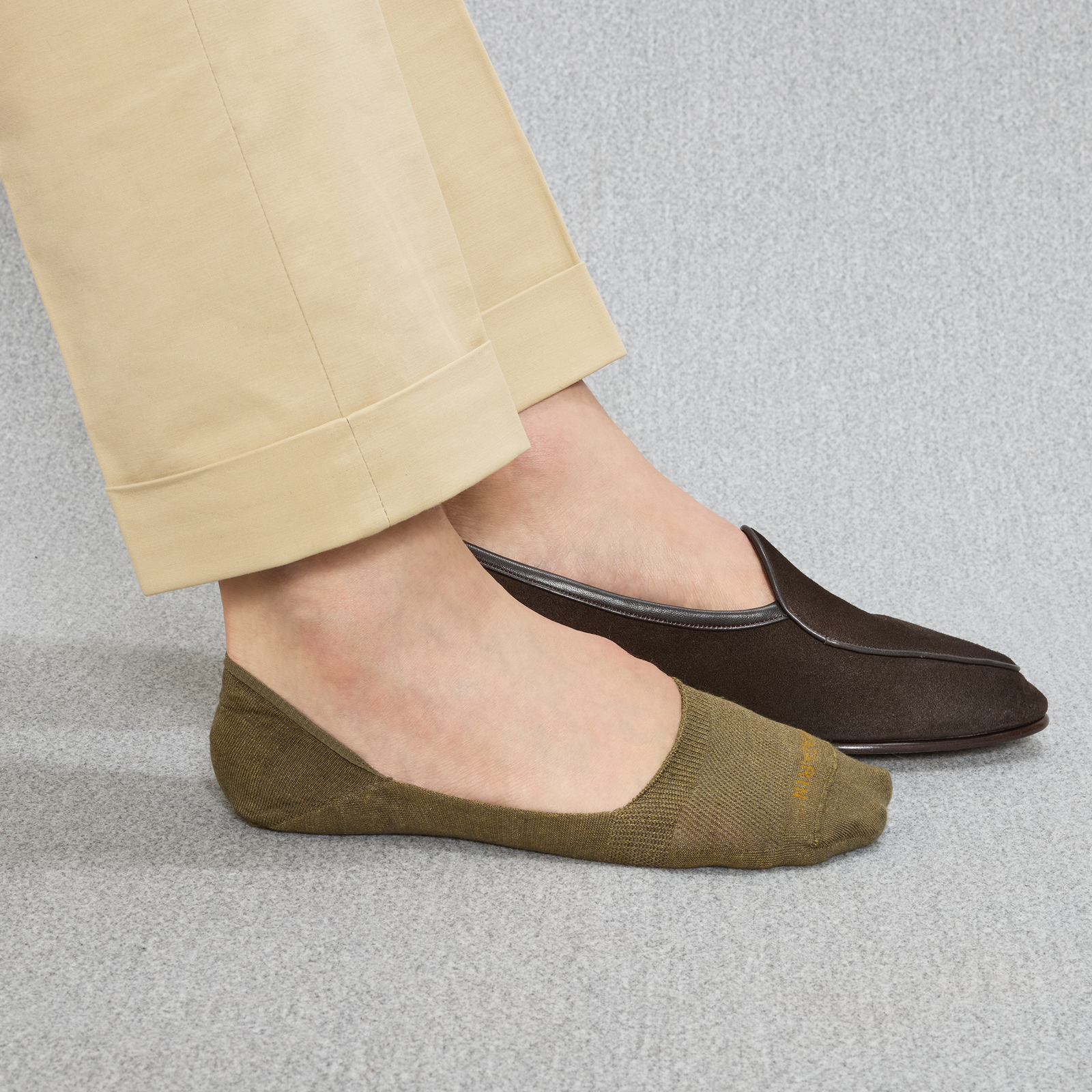 Vert Kaki Mocassin