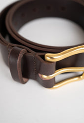 Belt With Brass Buckle