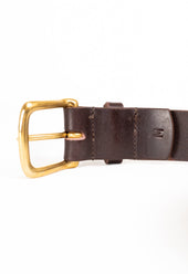 Belt With Brass Buckle