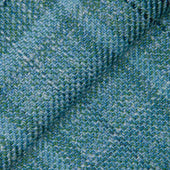 Aqua Wool, Silk and Linen Plaid Jacket