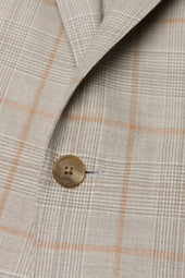 Beige Glen Plaid Jacket