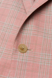 Red and Taupe Plaid Jacket