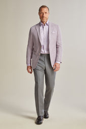 Purple Doubleface Textured Mesh Jacket