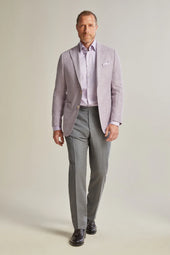 Purple Doubleface Textured Mesh Jacket