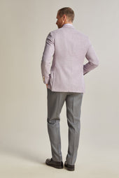 Purple Doubleface Textured Mesh Jacket