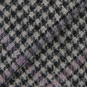 Grey Purple Linen Blend Houndstooth Jacket