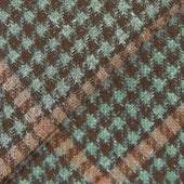 Green Wool Linen And Silk Houndstooth Jacket