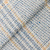 Light Linen Wool Glen Plaid Jacket