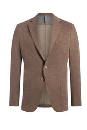 Tan Cotton Knit Jacket