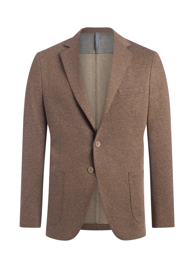 Tan Cotton Knit Jacket