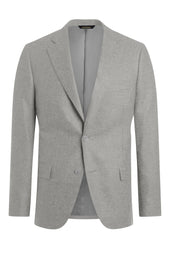Light Grey Wool and Cashmere Twill Jacket