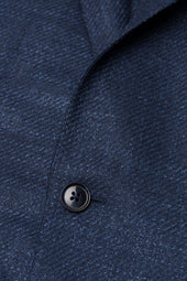 Blue Cashmere Blend Honey Way Twill Jacket