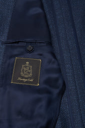 Blue Cashmere Blend Honey Way Twill Jacket