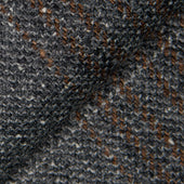 Grey Wool and Silk Plaid Jacket