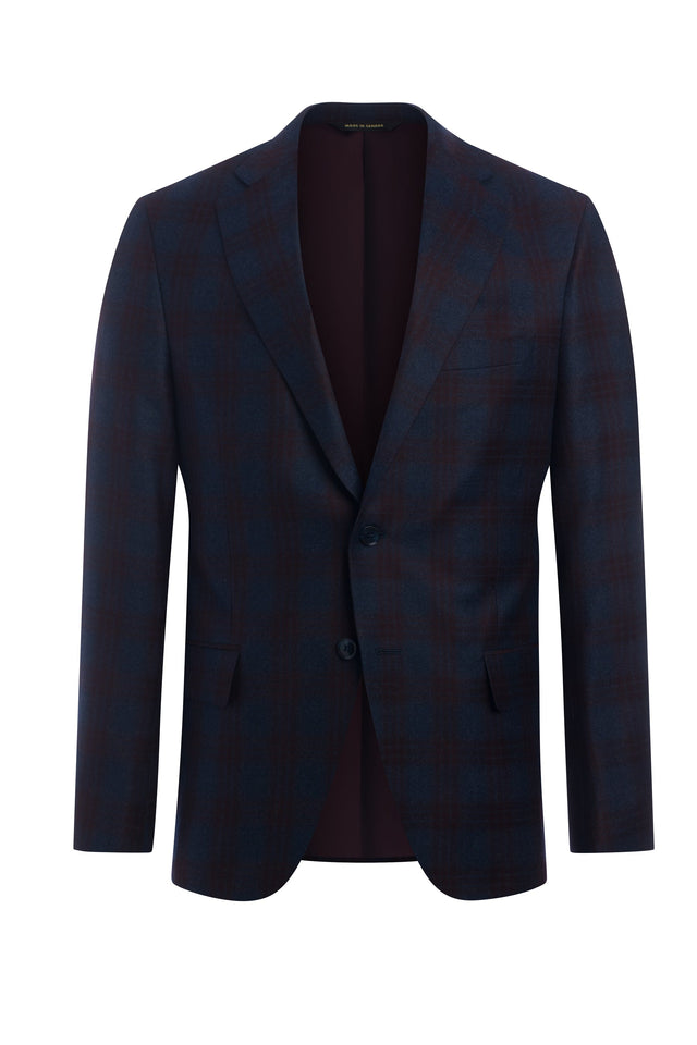 Blue 130 S Flannel Plaid Jacket