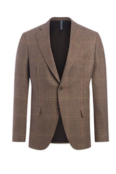 Vicuna Zegna Cashmere Blend Plaid Jacket