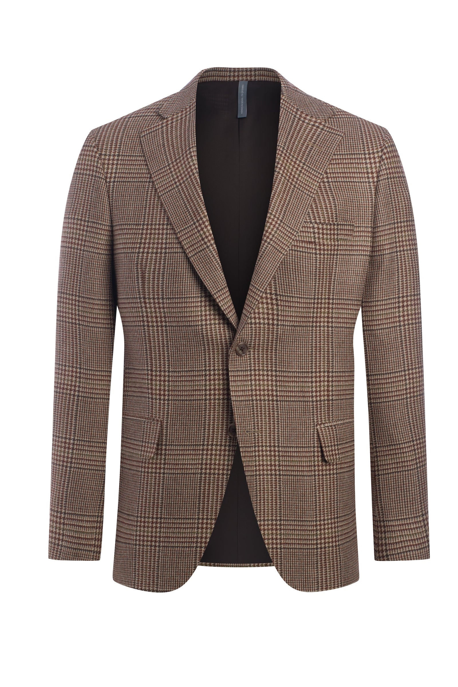 Vicuna Zegna Cashmere blend Plaid Jacket