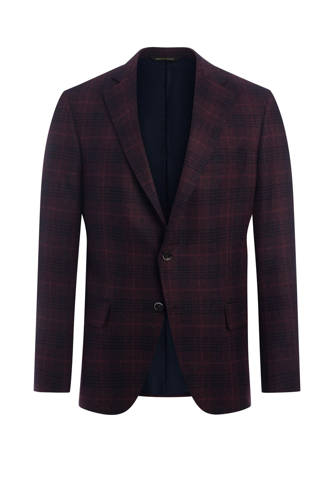 Cashmere Blend Honey Way Plaid Jacket