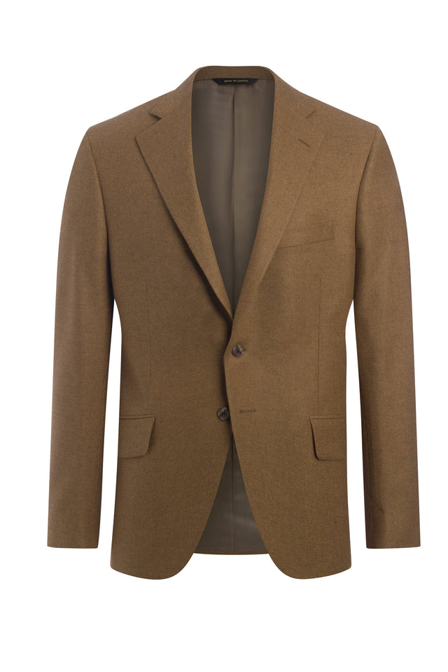 Camel Cashmere Blend Honey Way Twill Jacket