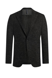 Charcoal Mouline Micro Stripe Knit Jacket
