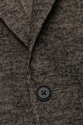 Tan Mouline Micro Stripe Knit Jacket