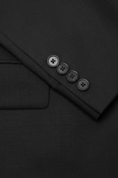 Black 120's Wool Jacket