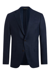 Navy Wool Winter Hopsak Jacket