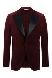 Wine Velvet Dinner Jacket