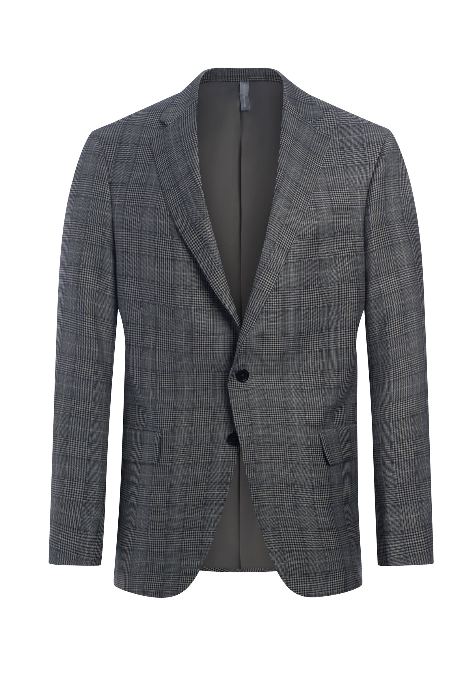 And White Super 130 S Plaid Jacket